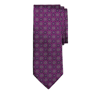 Box and Dot Tie - Purple